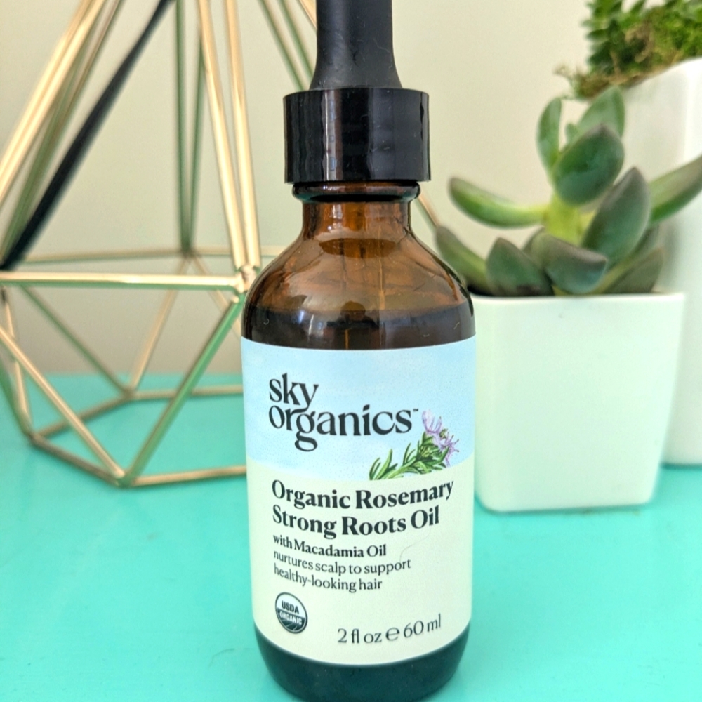NWOB Sky Organics Organic Rosemary Strong Roots Oil Hair Growth Serum, 2oz